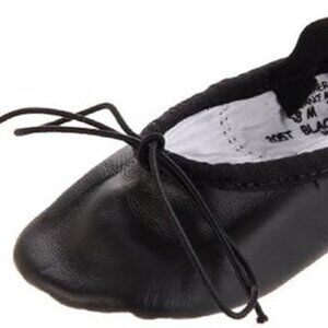 CAPEZIO DAISY 205T BLACK BALLET SHOES 9.5 W TODDLER WITH BOX 100% LEATHER